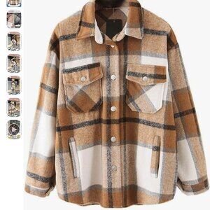Womens Plaid Shacket